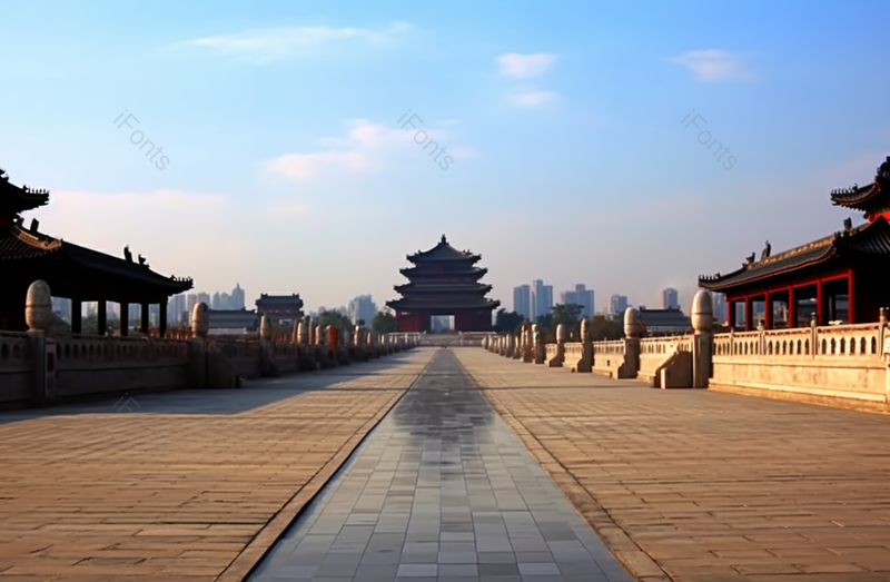 古建筑广场地砖道路摄影图,高清,摄影图,摄影图片,图片大全,摄影图免费下载